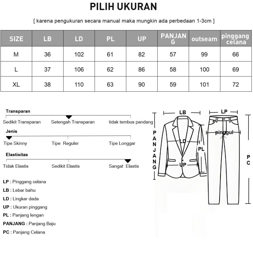 ASAYA Setelan celana santai dengan rompi lapis ganda dan desain hem tidak beraturan yang modis