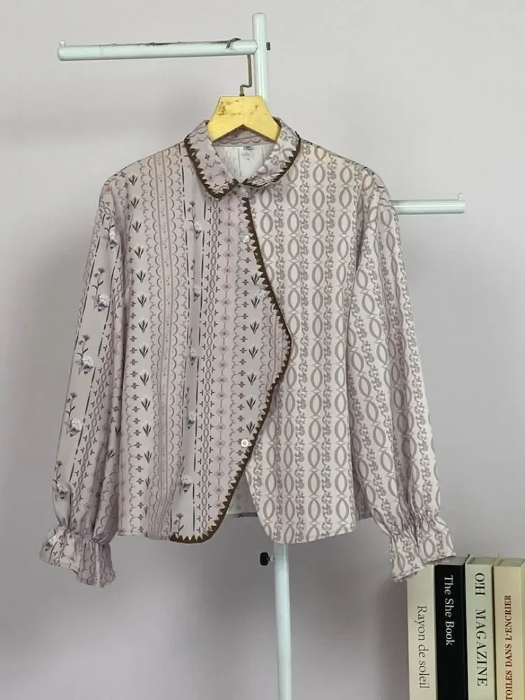 [NEW]ASAYA Atasan kemeja pakaian wanita motif bergaris mode korea terbaru