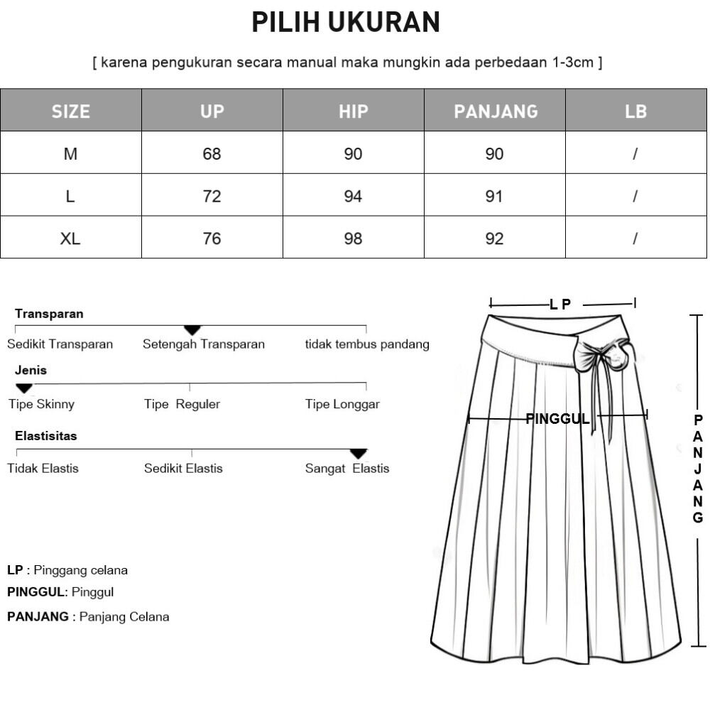 ASAYA Rok model a-line gaya kasual kekinian fashion stylish