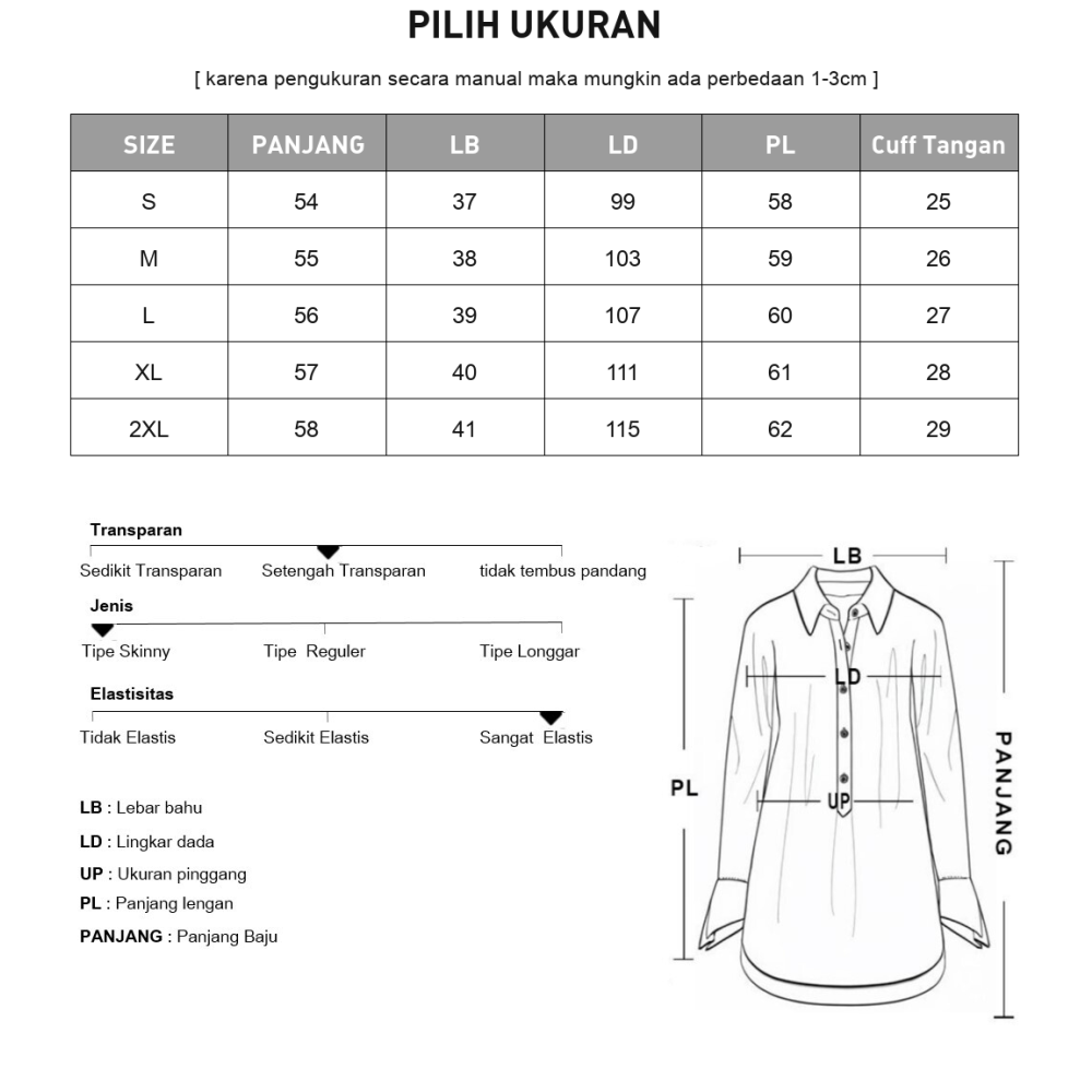 [NEW]CHICMORE Atasan kemeja dengan lengan panjang berwarna polos manis dan lucu gaya baru untuk wanita