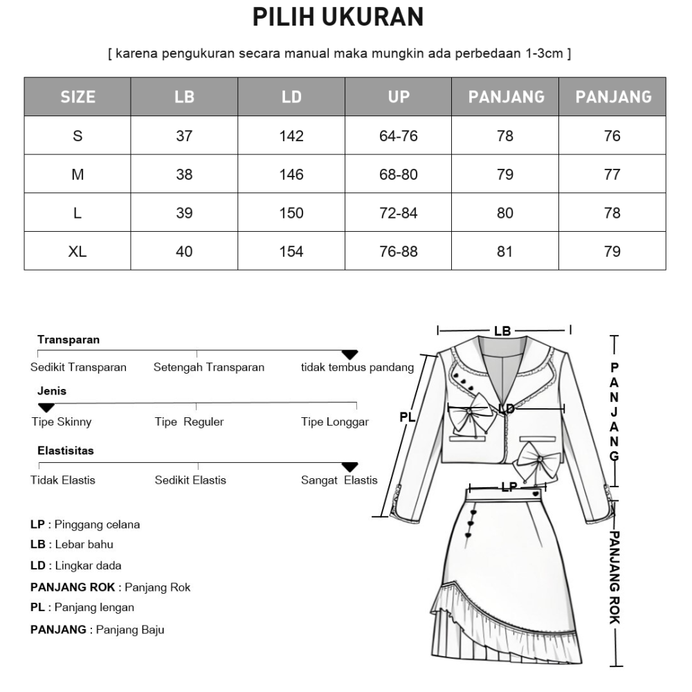 [NEW]CHICMORE Simple printed irregular top with skirt two-piece set