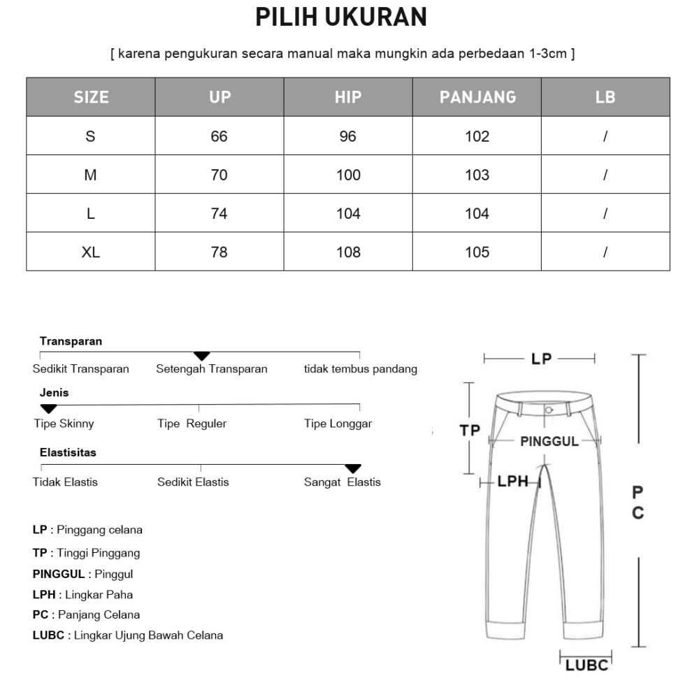 [NEW]CHICMORE Celana panjang pinggang ramping gaya cargo terbaru