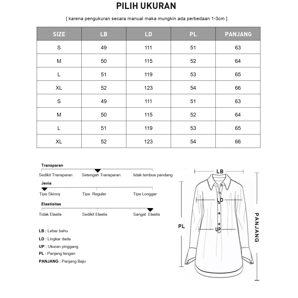 [NEW]CHICMORE Atasan wanita kekinian gaya baru kancing aktif sebaris dan lengan panjang