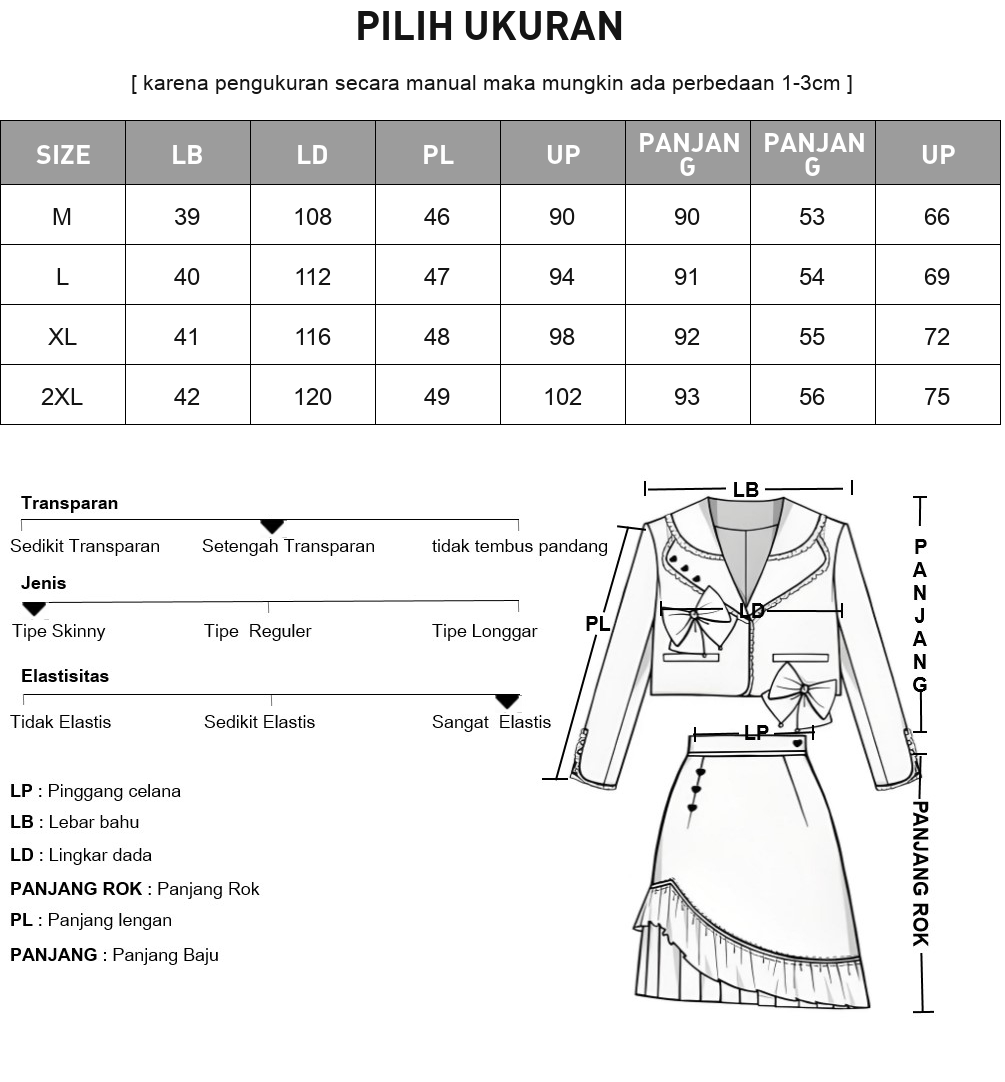 [READY STOCK]CHICMORE Setelan wanita berkerah v neck lengan panjang elegan