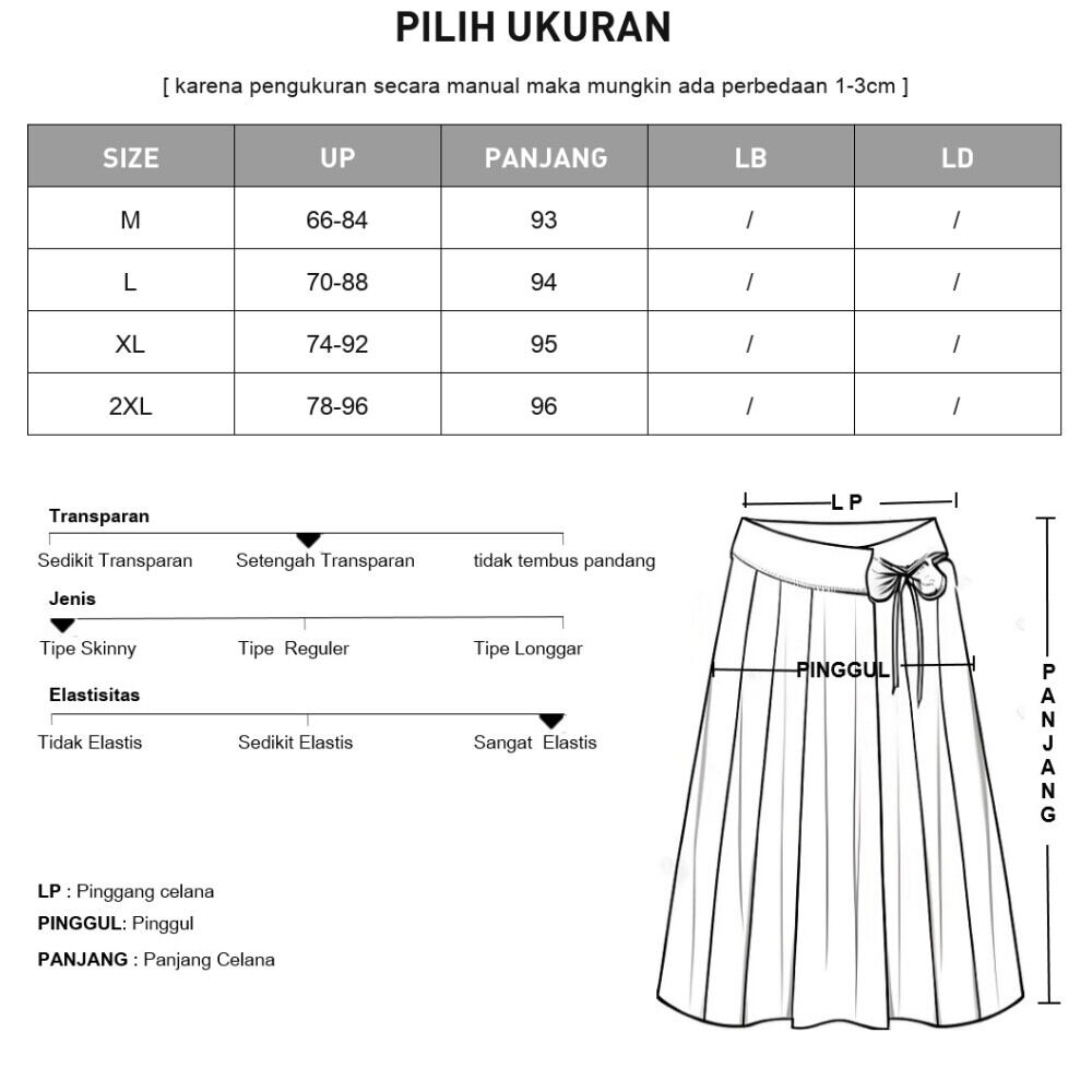 CHICMORE Rok panjang model kekinain dengan variasi terbaru warna solid elegant