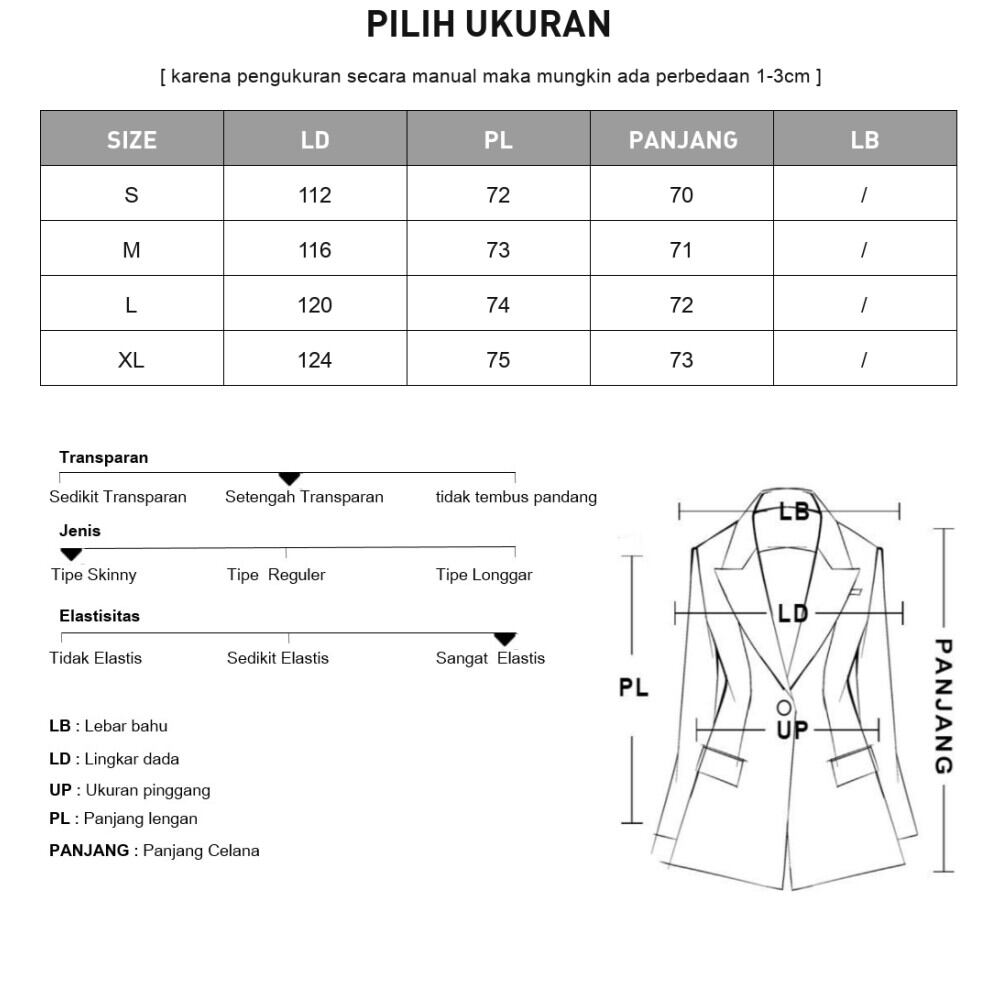 CHICMORE Jaket pakaian wanita kerah hooded warna kontras bergaya baru kekinian