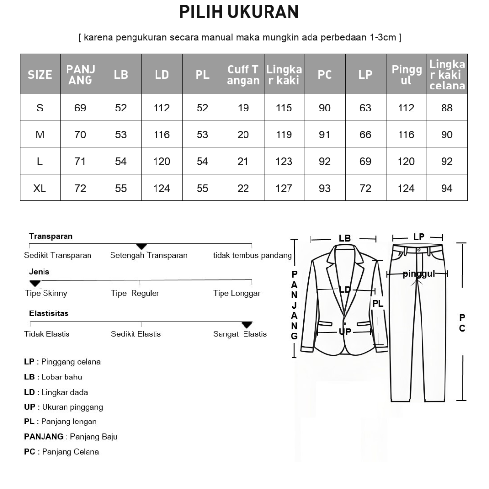CHICMORE Kemeja lengan panjang wanita dengan detail pita, dipadukan dengan celana panjang bergaris