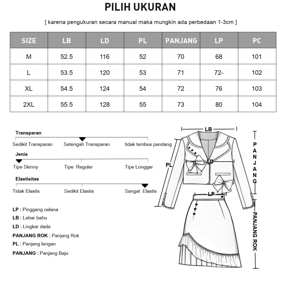 CHICMORE Setelan dua potong wanita dengan warna polos dan cetakan kombinasi, termasuk kemeja dan celana panjang, dilengkapi renda dan kancing unik dipadukan dengan celana panjang warna polos