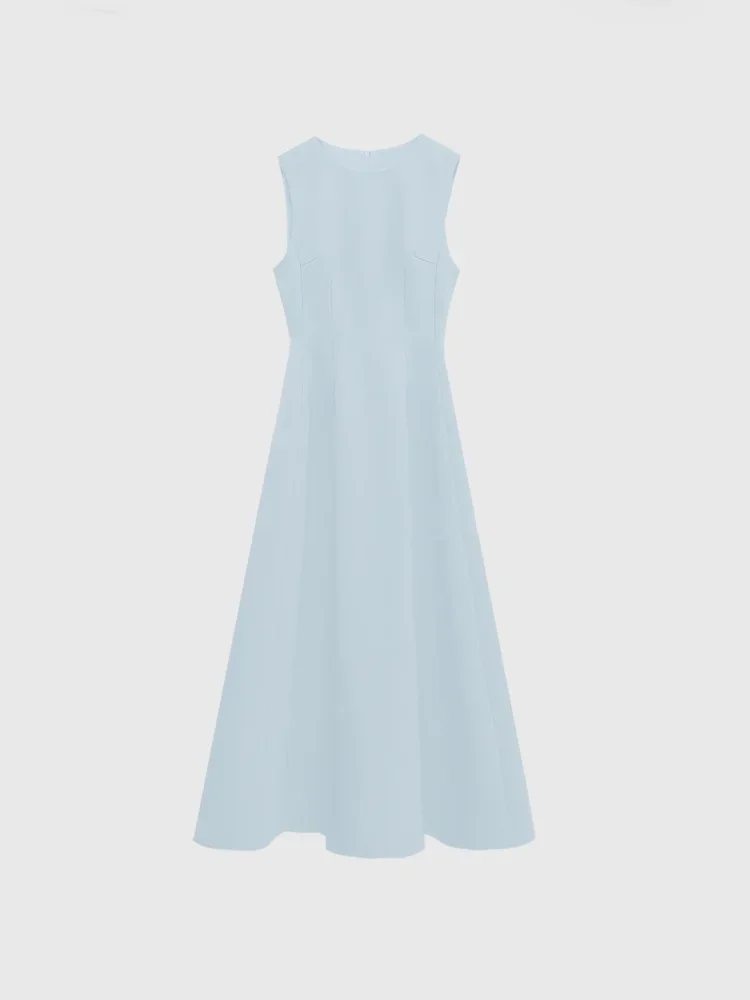 [NEW]CHICMORE Gaun panjang tanpa lengan model a-line yang mewah