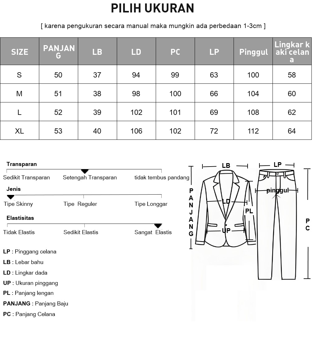CHICMORE Setelan dua potong super stylish rompi putih elegan dan celana kasual lebar