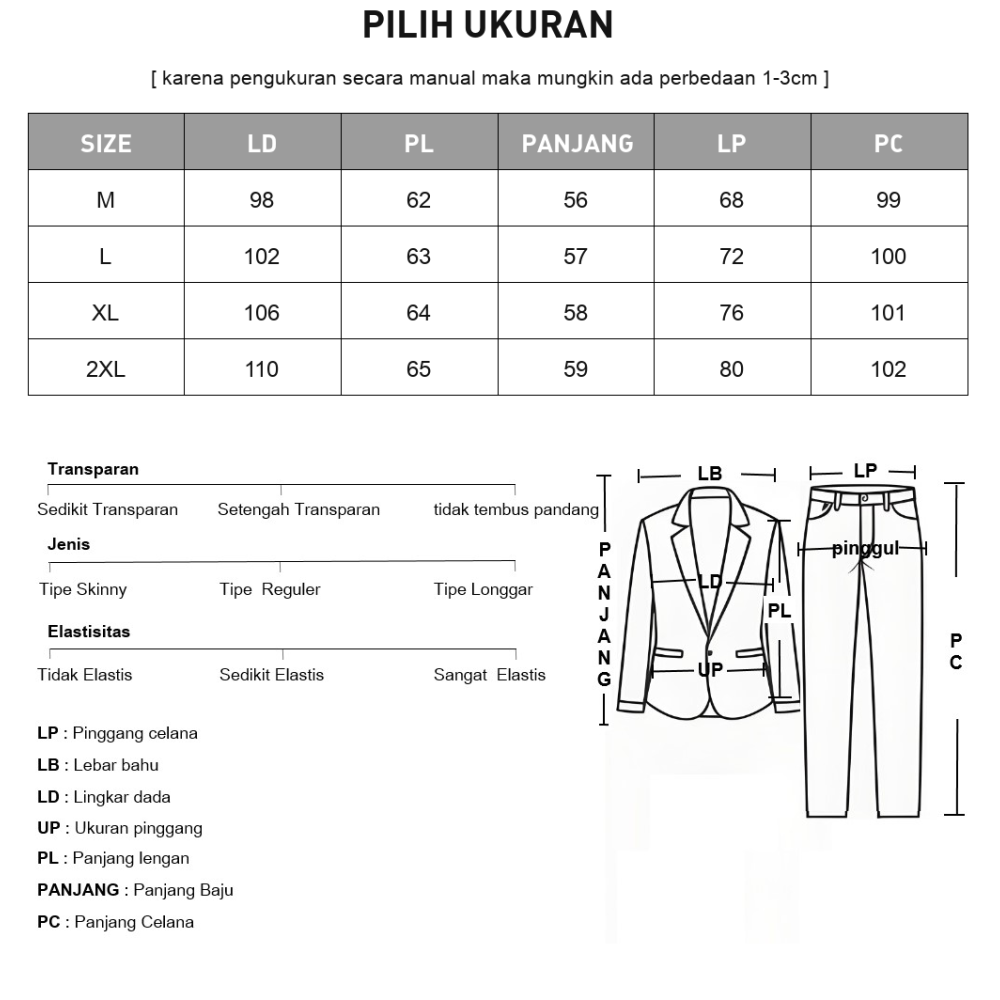 [READY STOCK]CHICMORE Setelan wanita motif patchwork terbaru dengan kemeja lengan panjang bermotif garis bunga dan celana panjang lebar
