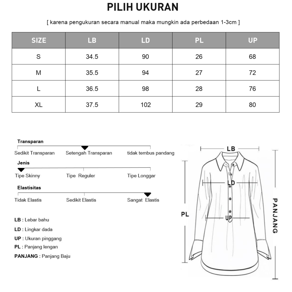 CHICMORE Atasan berkerah lengan pendek motif kotak kotak model ramping gaya baru untuk wanita