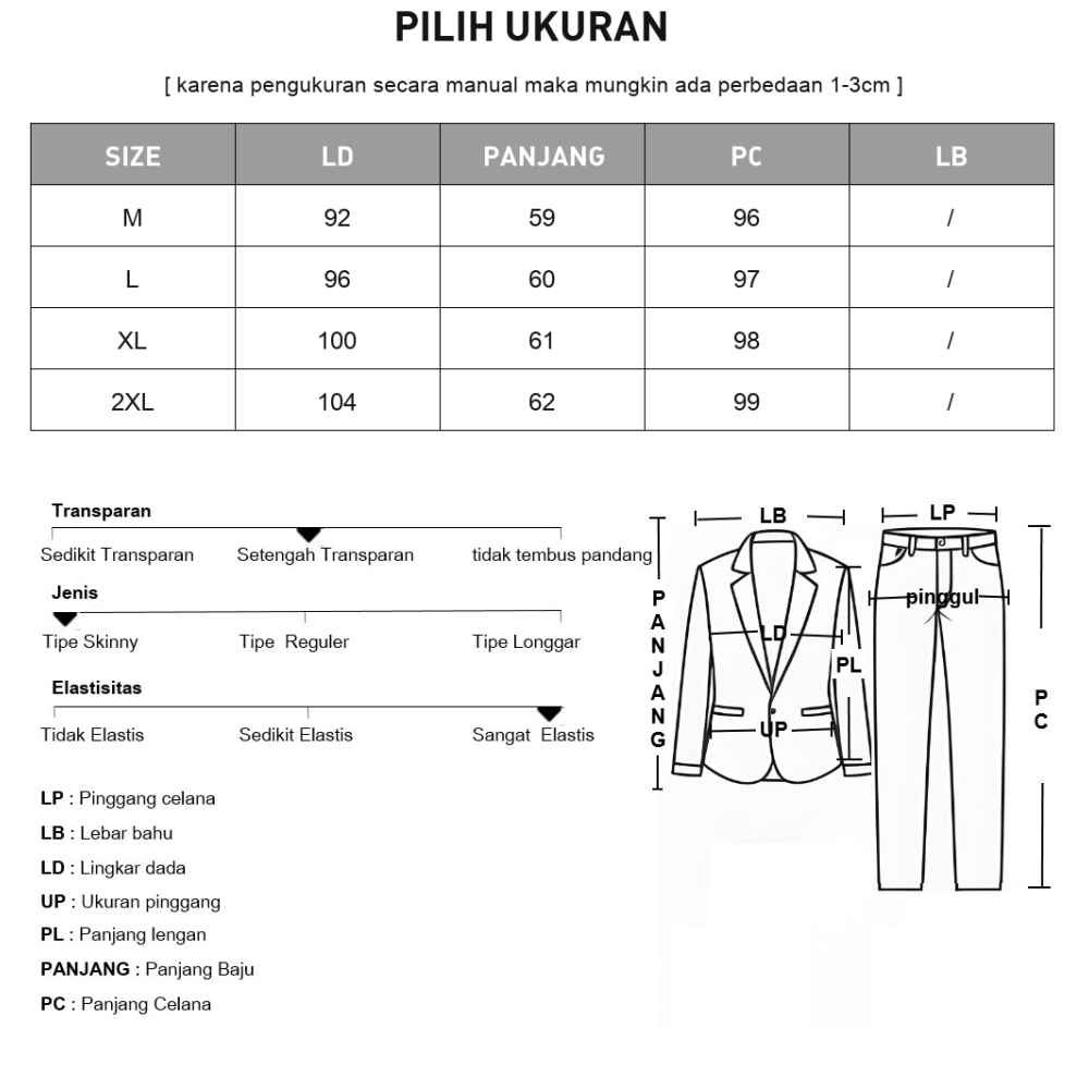 CHICMORE Setelan dengan atasan tanpa lengan dan celana kaki lebar gaya trendi