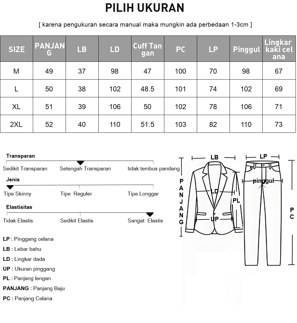 CHICMORE Setelan wanita elegan dengan vest + celana panjang wide leg