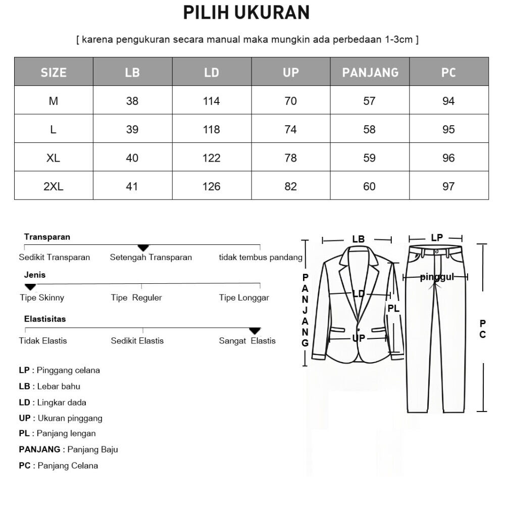 CHICMORE Setelan dua potong baju tanpa lengan dan celana panjang bergaya cantik