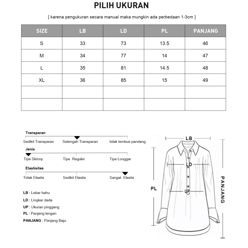 [NEW]CHICMORE Atasan mode ramping dengan hiasan renda dan kerah v wanita