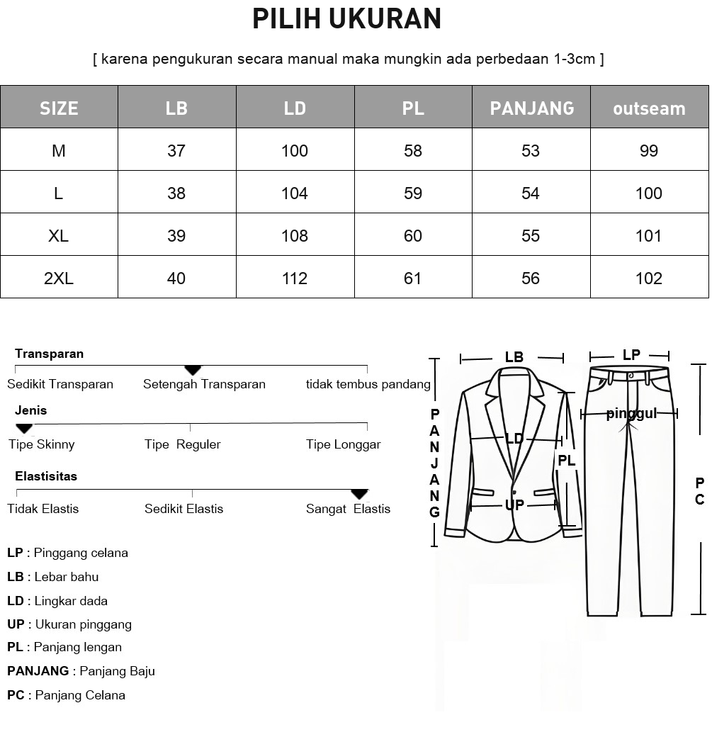 CHICMORE Setelan pakaian dengan atasan lengan panjang berkerah polo bermotif gabungan warna polos dengan aksen pita mewah dan celana panjang warna polos