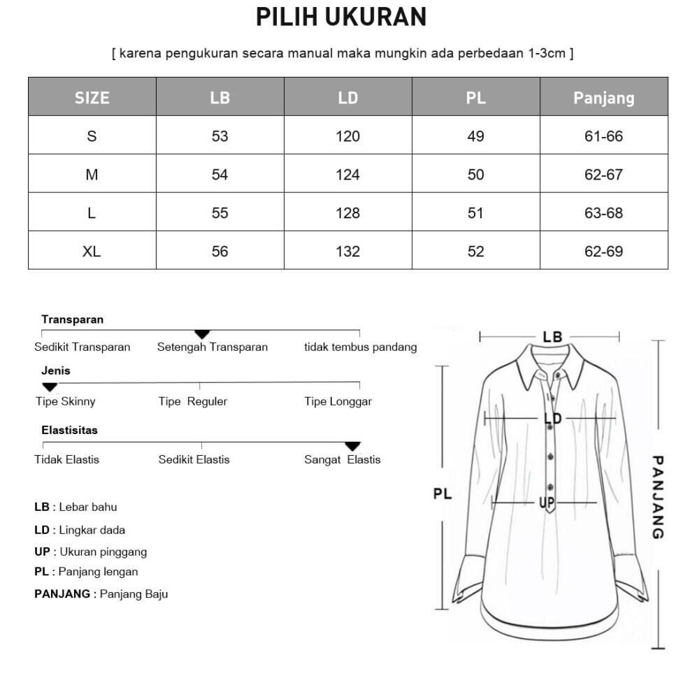 CHICMORE Atasan kemeja motif unik terbaru dengan kancing sebaris dan variasi saku cantik