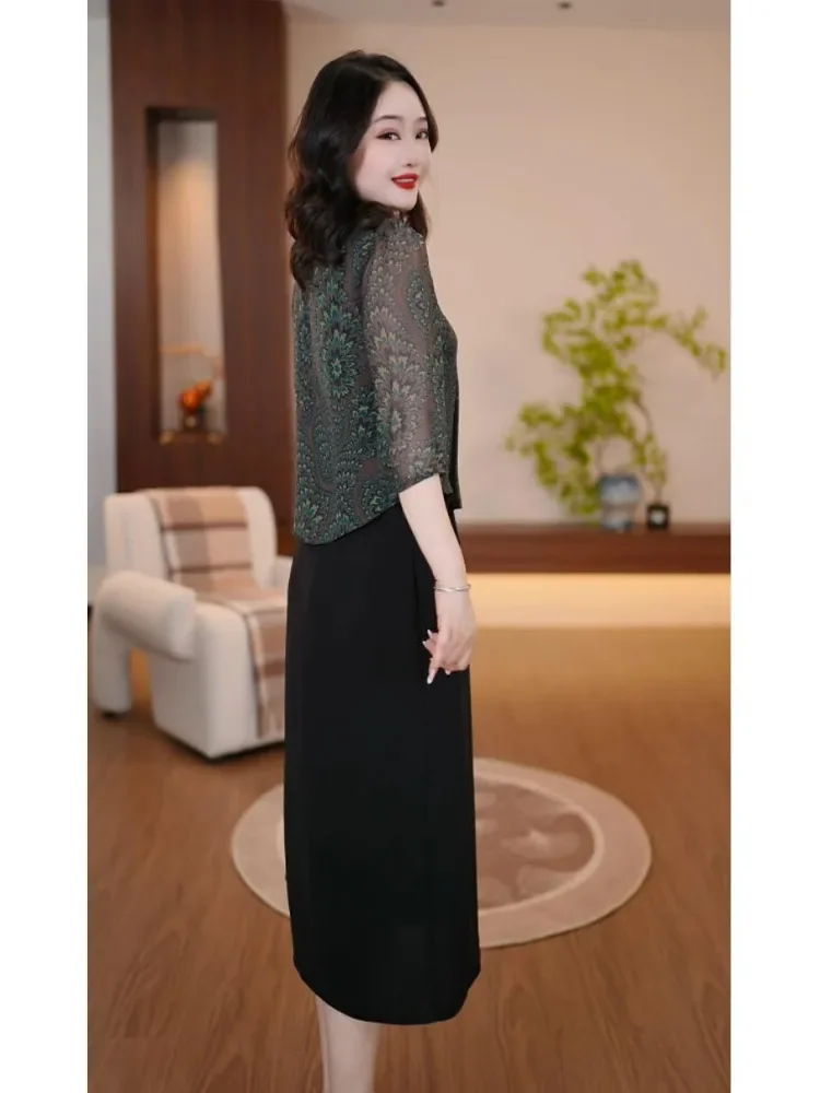 FADFAD Gaun wanita gaya retro serbaguna mode terbaru