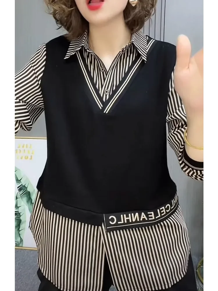 FADFAD Atasan dua potong wanita kelas atas model high-end yang modis untuk wanita