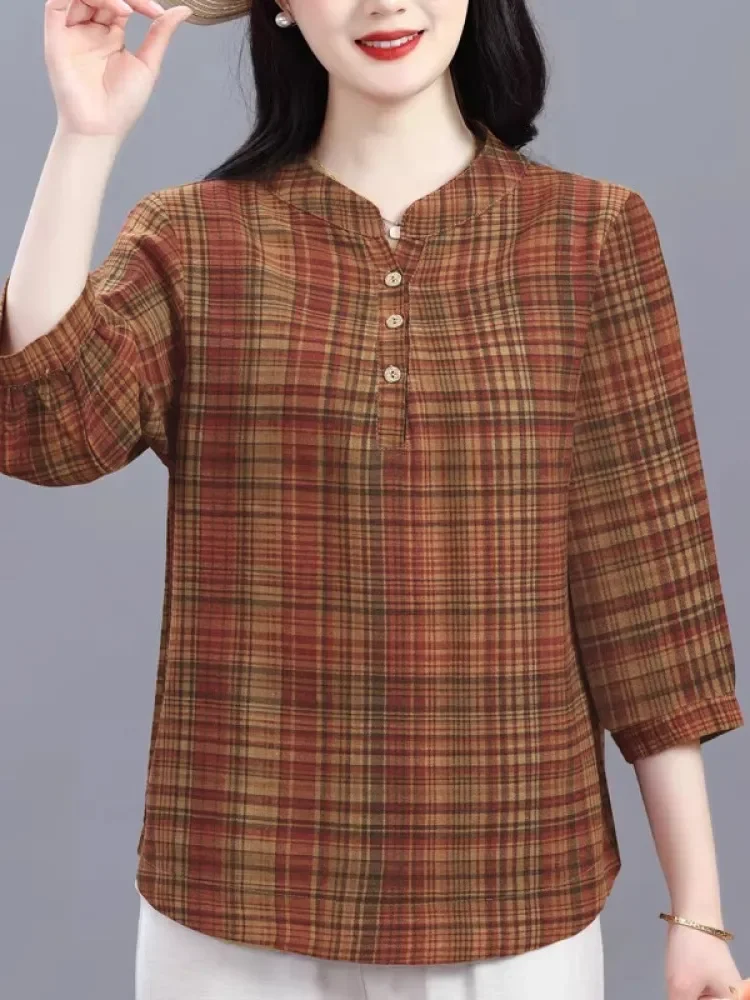[READY STOCK]FADFAD Kemeja cetak temperamen gaya baru wanita atasan elegan