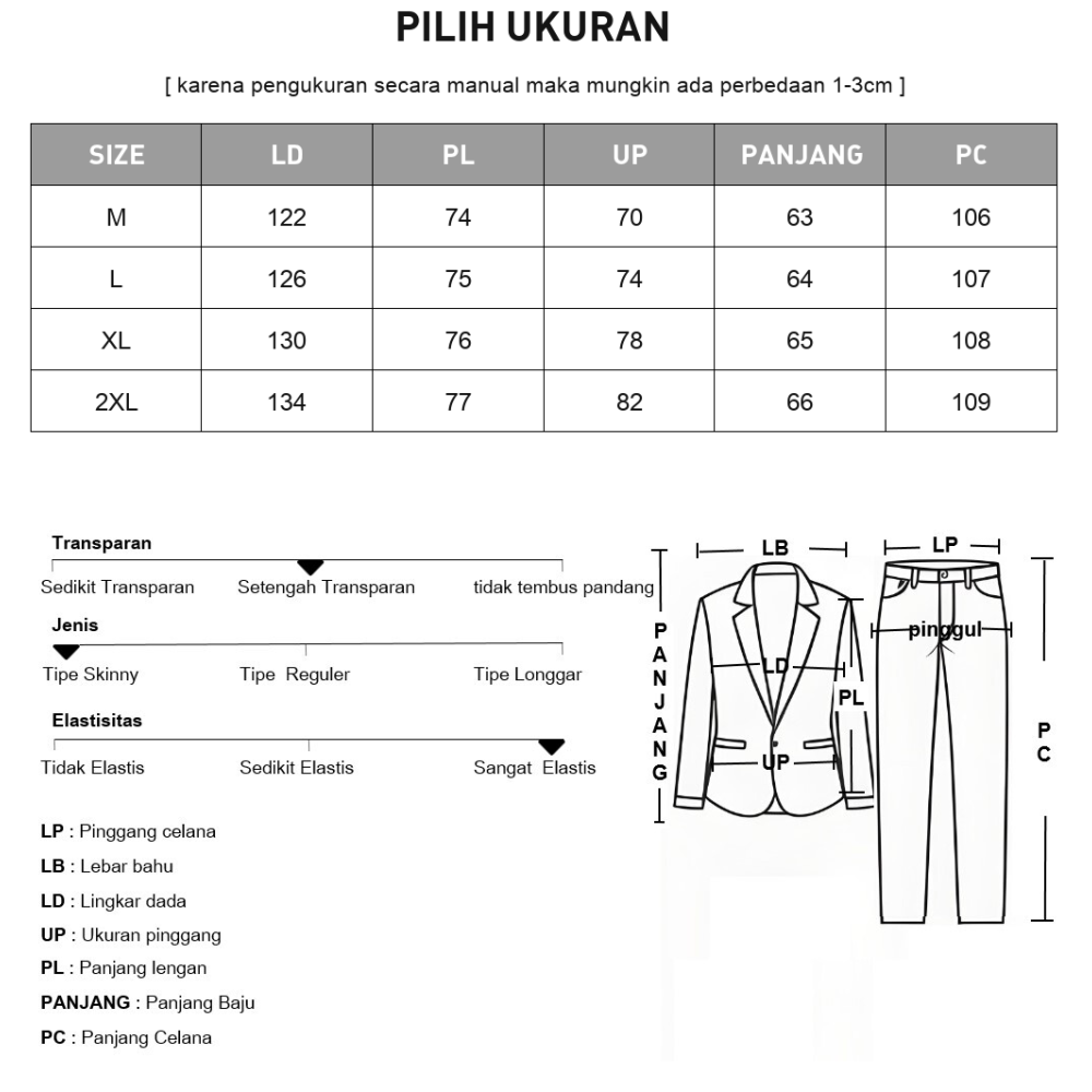 FADFAD Setelan pakaian kerja berdesain motif dengan lengan panjang dan celana panjang