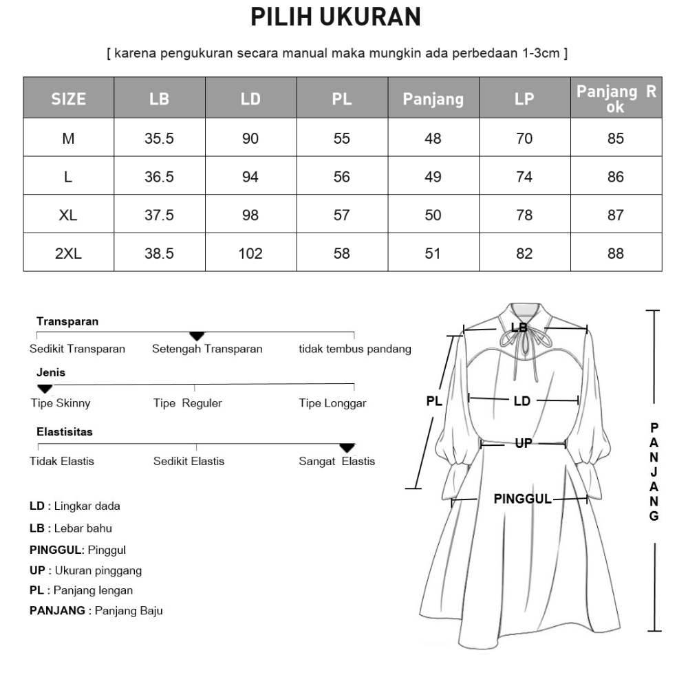[NEW]FADFAD Gaun pakaian wanita motif kotak gaya retro korea baru