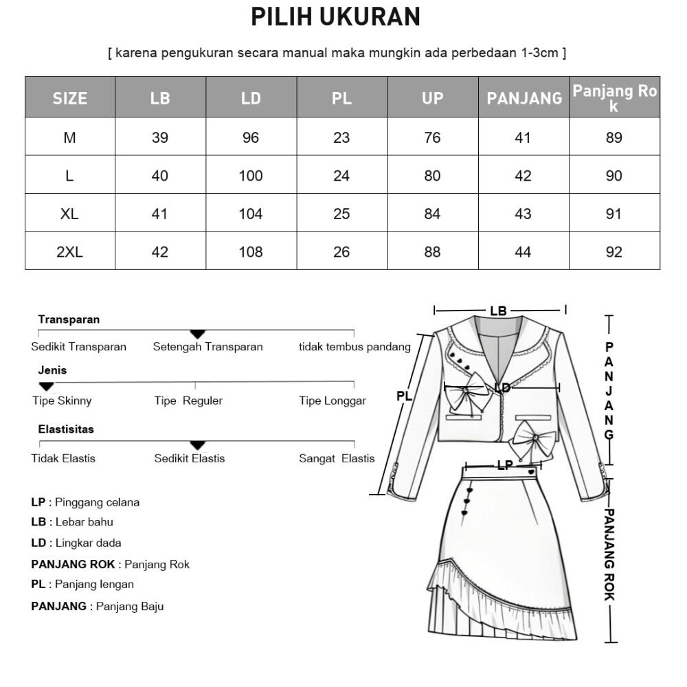 FADFAD Setelan dua potong dengan gaun midi suspender dan jaket lengan pendek
