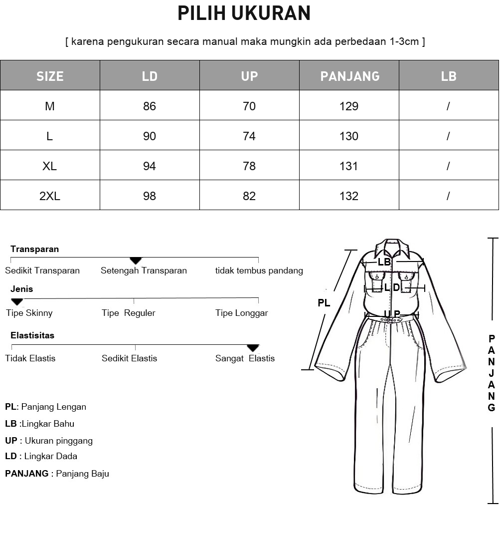 [DISKON KILAT]FADFAD Jumpsuit dengan celana longgar gaya kasual modis wanita
