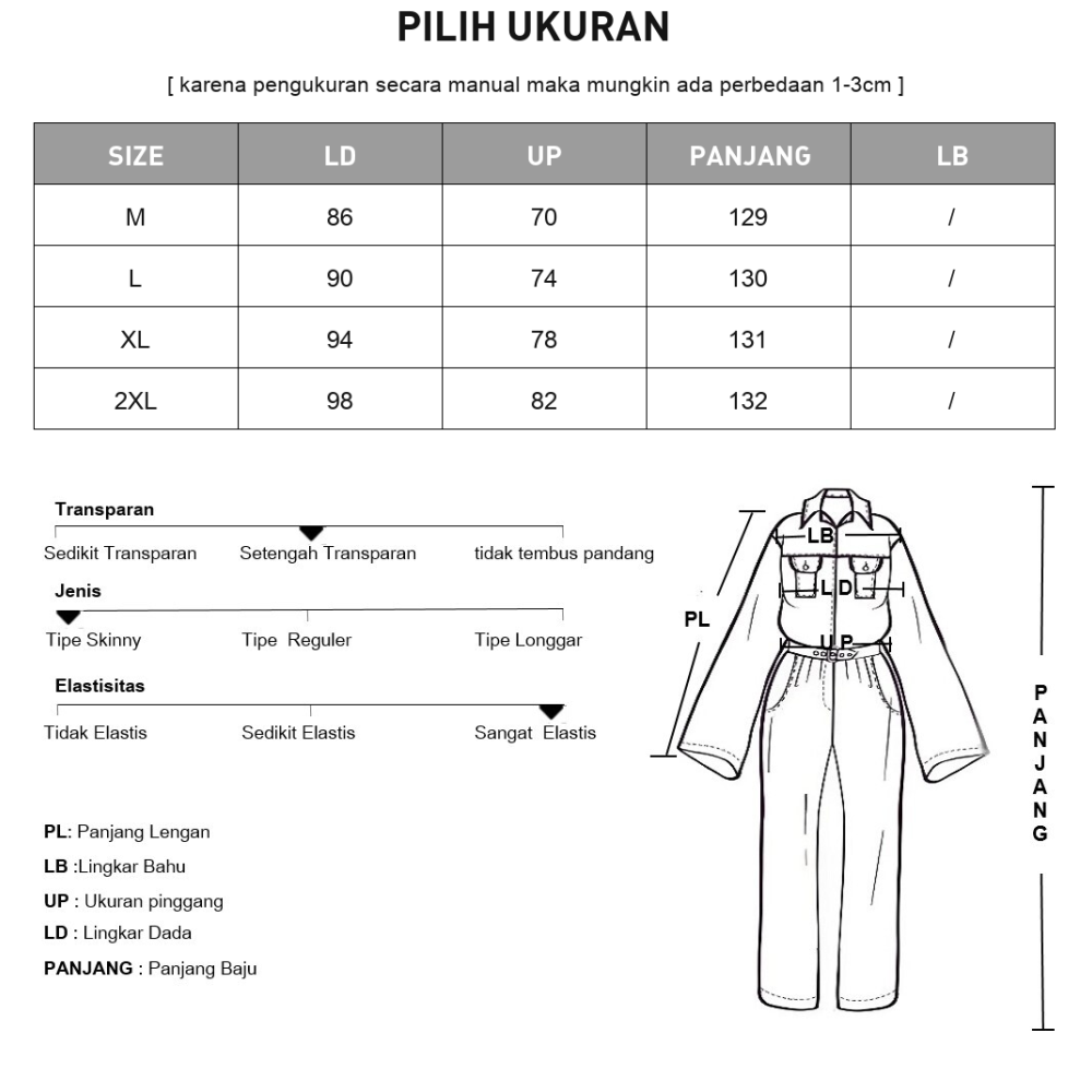 FADFAD Jumpsuit dengan celana longgar gaya kasual modis wanita