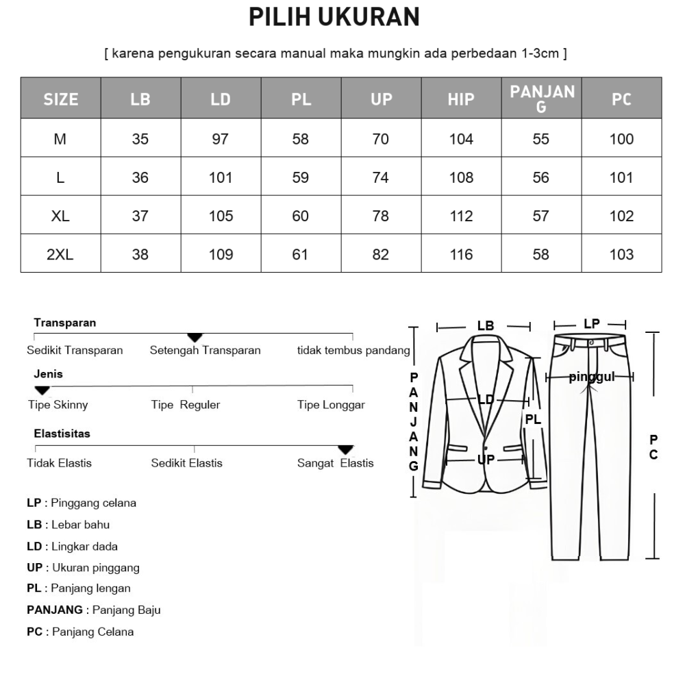 [DISKON KILAT]FADFAD Setelan dua potong model ramping atasan leher bulat dan celana panjang