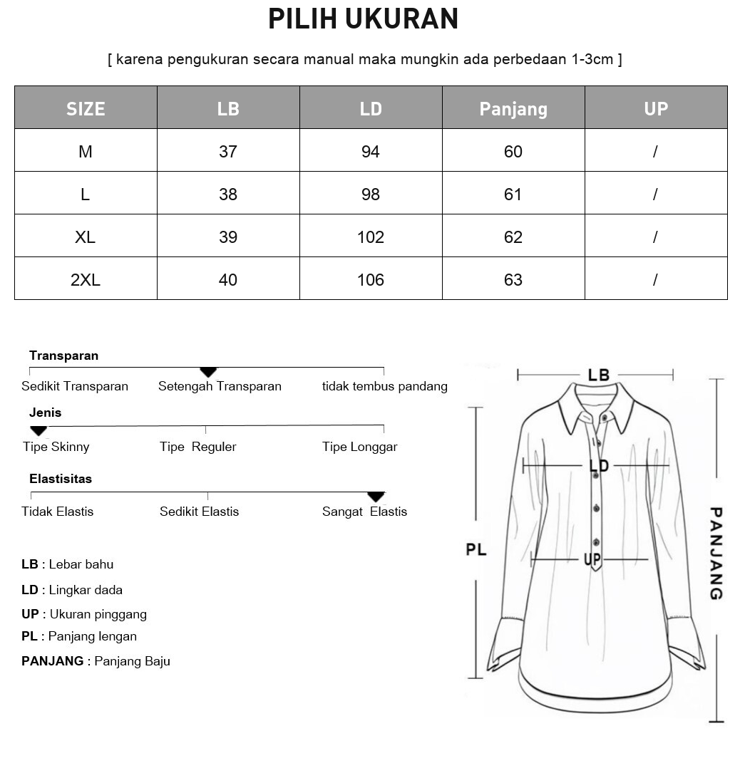 FADFAD Atasan blouse motif cetak kerah leher v-neck