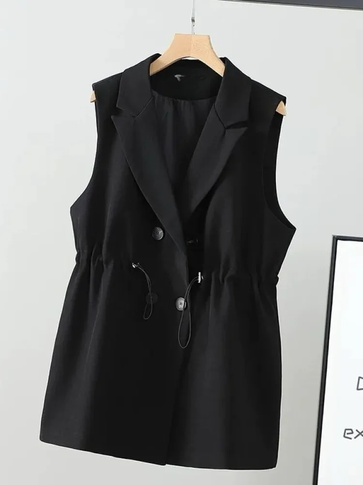 FADFAD Vest pakaian wanita muda pinggang serut mode korea