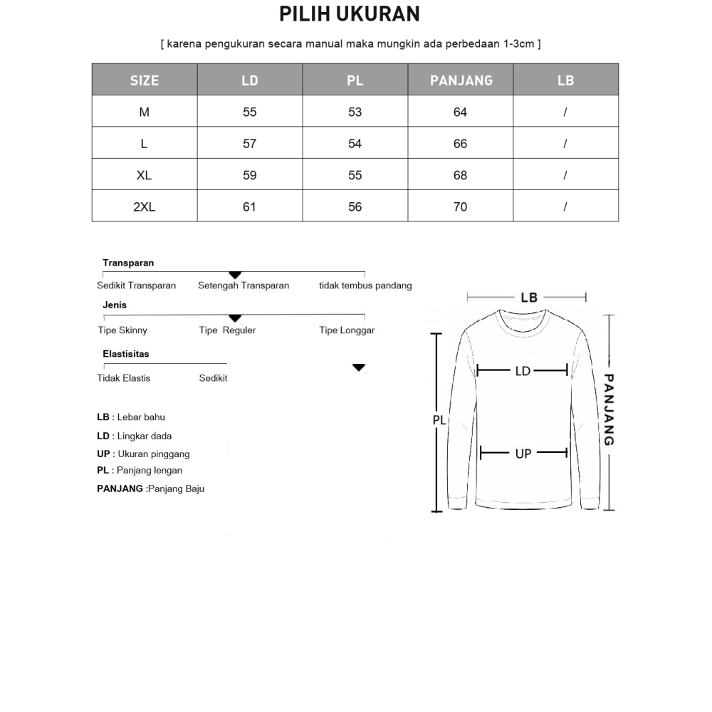 MODISH Atasan lengan panjang dengan hoded gayabasic warna solid