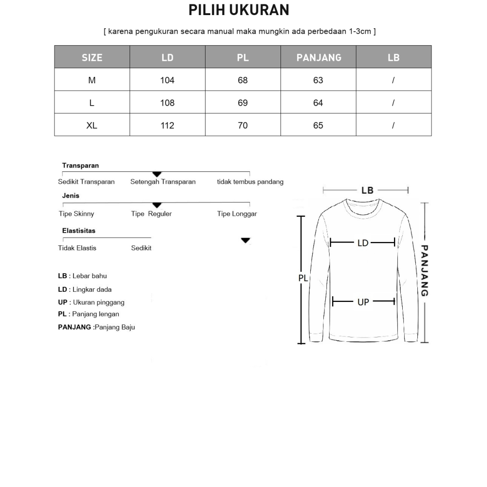 MODISH Atasan kemeja polo lengan panjang gaya kasual terbaru