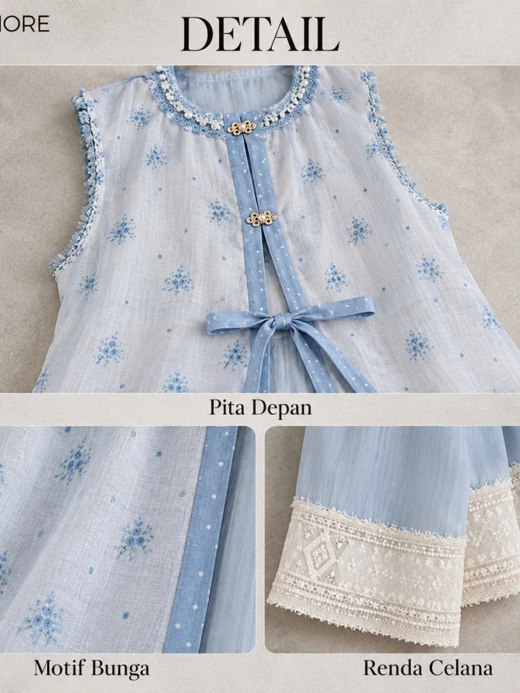 [READY STOCK]CHICMORE Setelan dua potong pakaian wanita bergaya kasual kekinian korean style