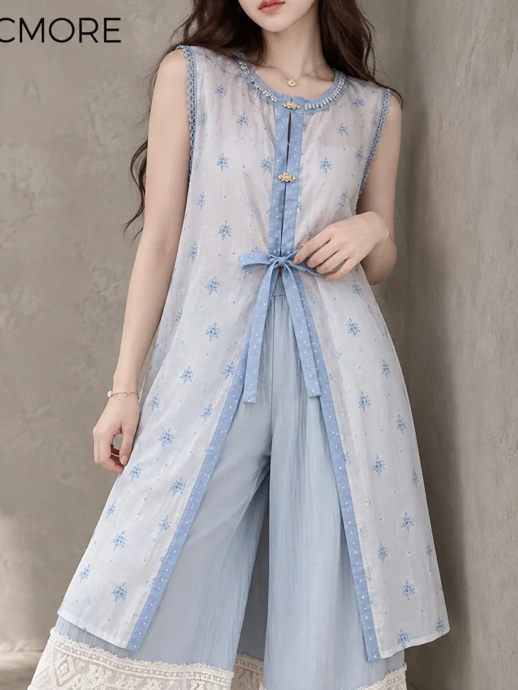 [READY STOCK]CHICMORE Setelan dua potong pakaian wanita bergaya kasual kekinian korean style