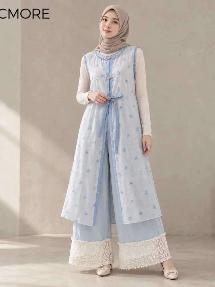 [READY STOCK]CHICMORE Setelan dua potong pakaian wanita bergaya kasual kekinian korean style