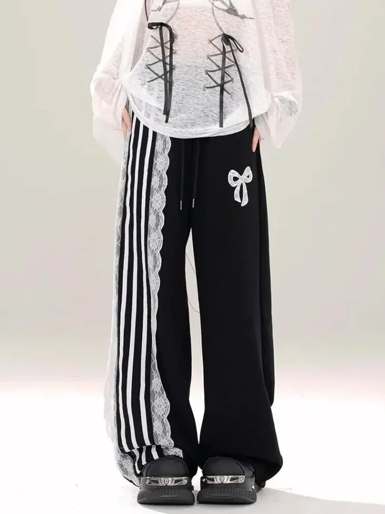 CHICMORE Celana panjang wanita model high waist dengan variasi cantik korean style