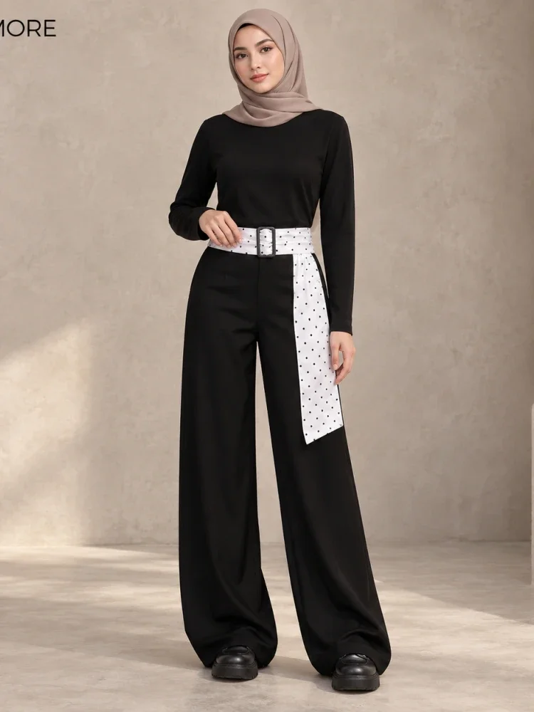 [READY STOCK]CHICMORE Celana wanita gaya kasual tampilan simple dan menarik