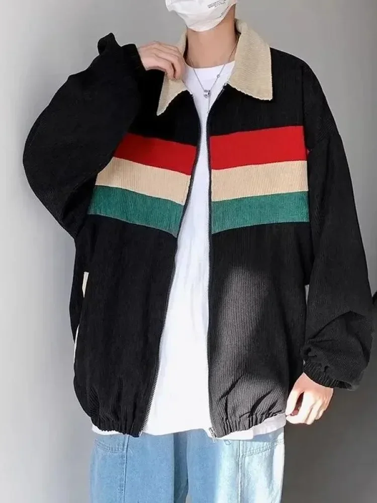 MODISH Jaket bomber kasual color-block rendi ala korea