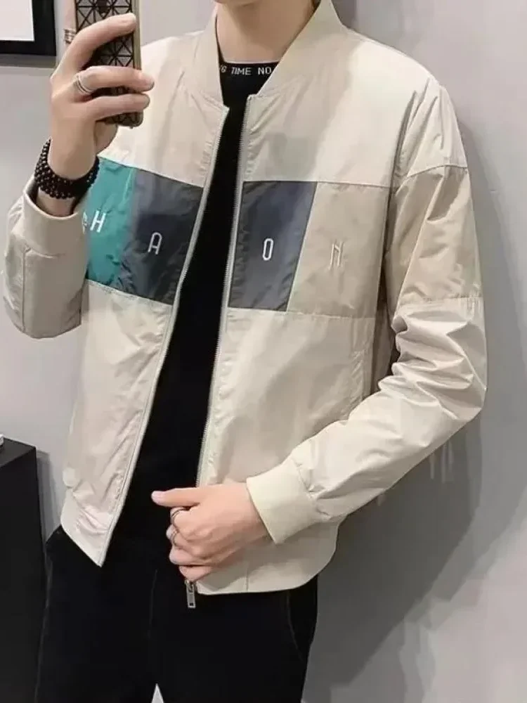 MODISH Jaket pria model two tone bergaya simple basic
