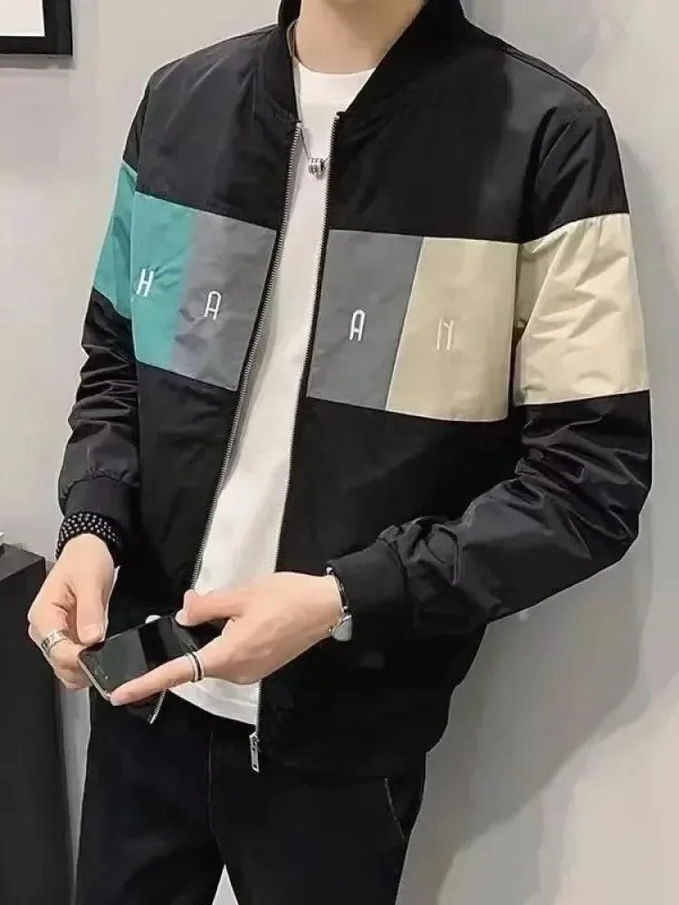 MODISH Jaket pria model two tone bergaya simple basic