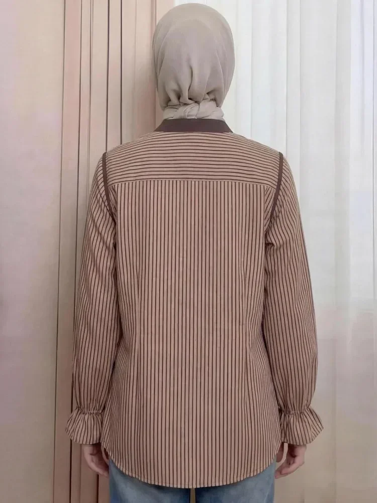 [READY STOCK]ASAYA Kemeja cetak temperamen gaya baru wanita atasan elegan