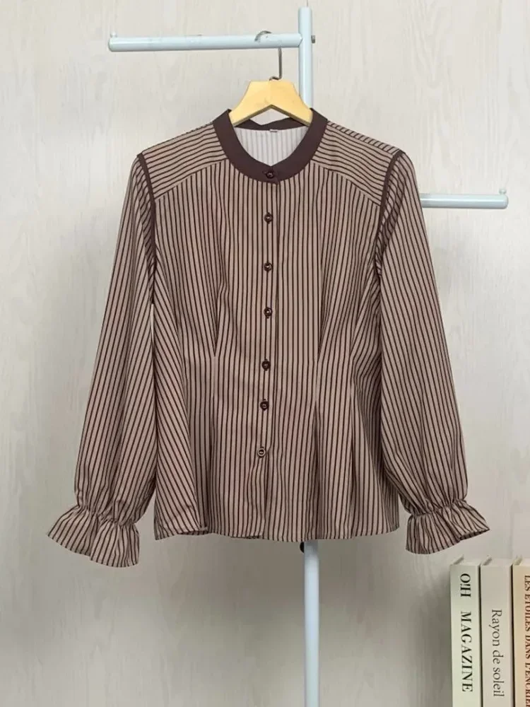 [READY STOCK]ASAYA Kemeja cetak temperamen gaya baru wanita atasan elegan