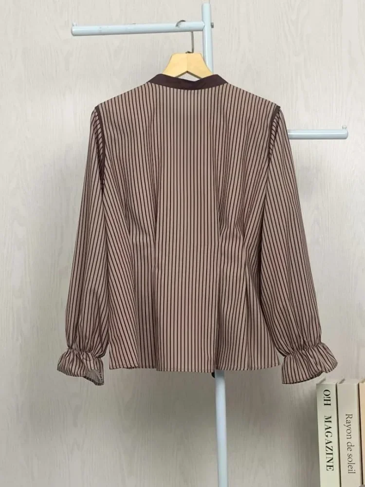 [READY STOCK]ASAYA Kemeja cetak temperamen gaya baru wanita atasan elegan