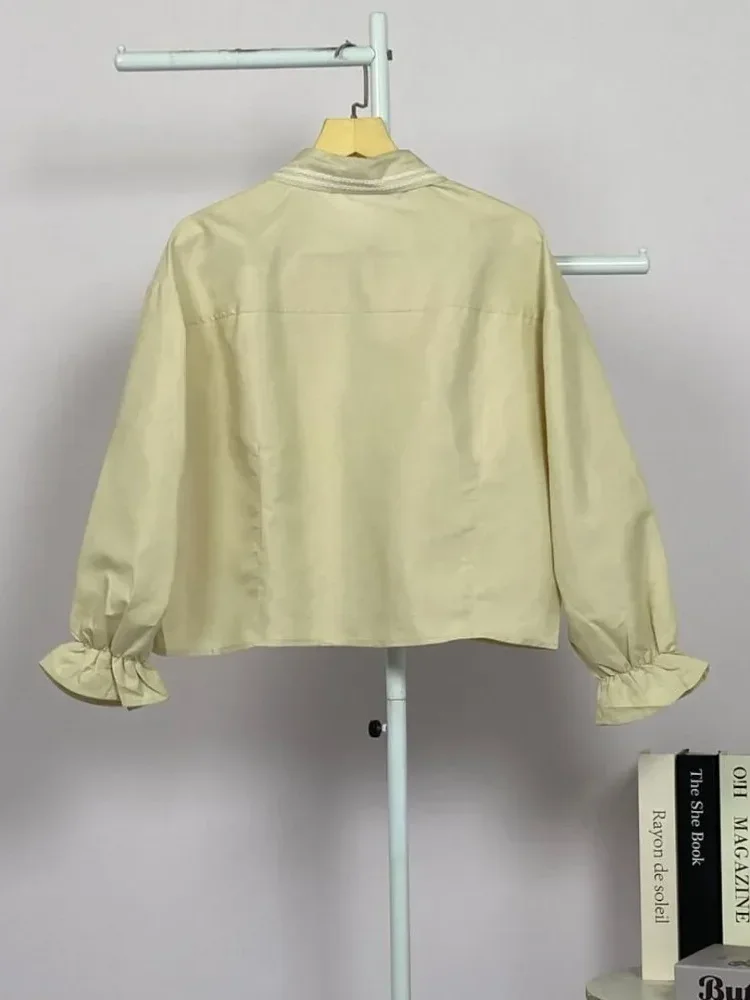 [DISKON KILAT]ASAYA Blouse wanita korea style desain bunga daun elegan nyaman banyak pilihan