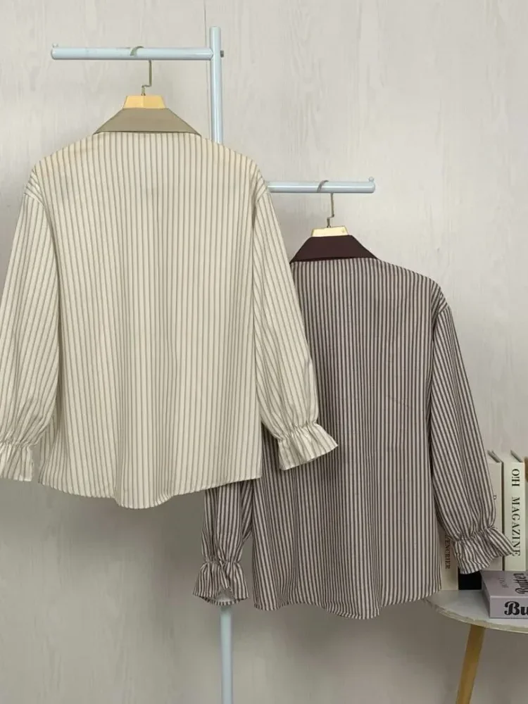 [READY STOCK]ASAYA Kemeja cetak temperamen gaya baru wanita atasan elegan