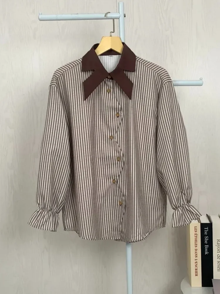 [READY STOCK]ASAYA Kemeja cetak temperamen gaya baru wanita atasan elegan