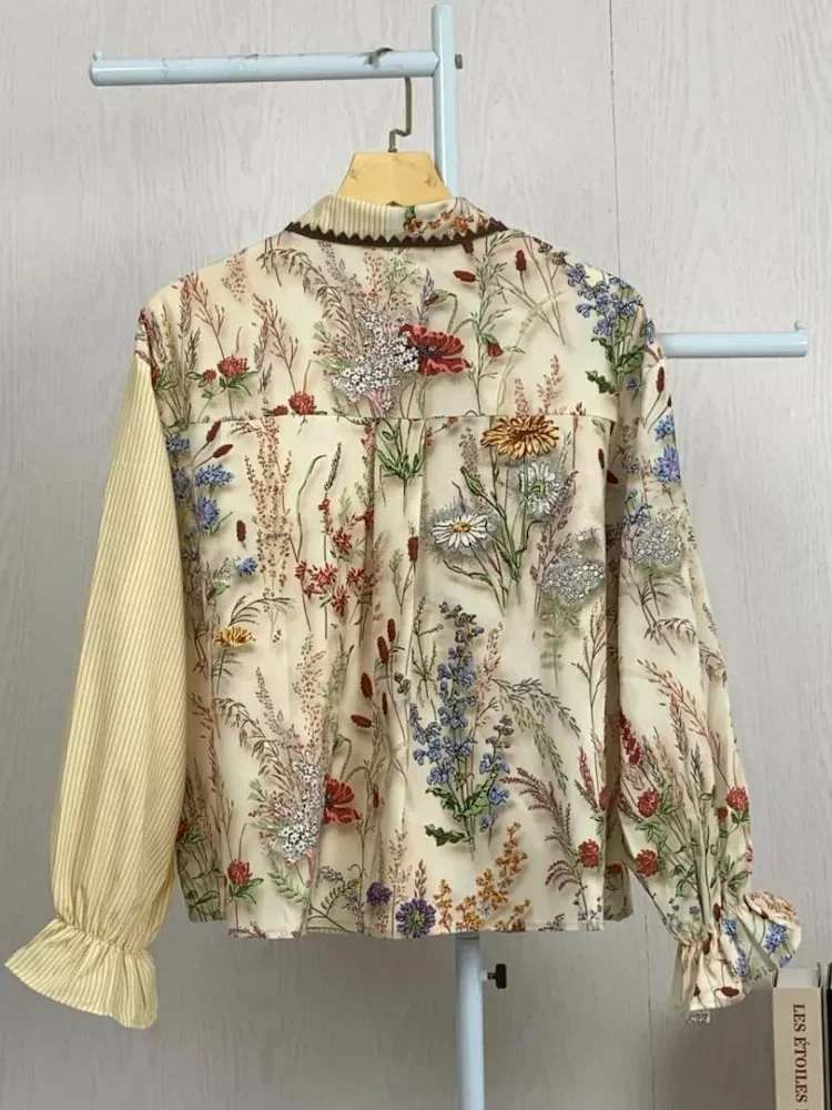 [NEW]ASAYA Atasan kemeja pakaian wanita motif bergaris mode korea terbaru